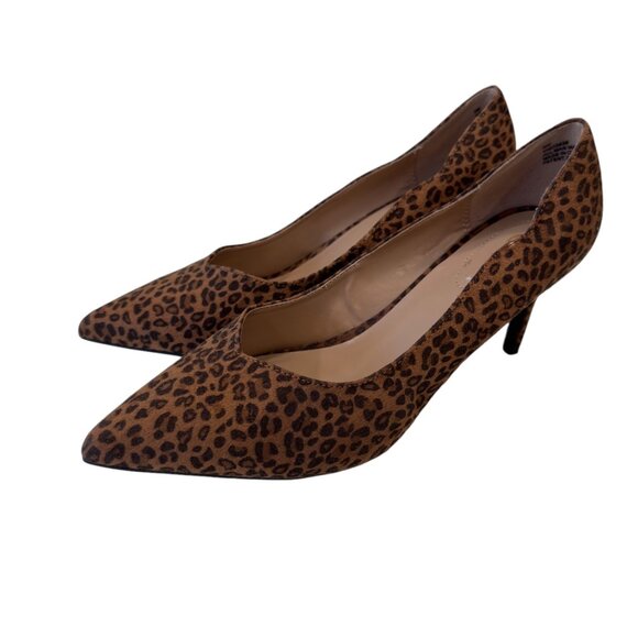 CATO COMFORT Women SZ 9W Leopard Print Pointed Toe Stiletto Heels - Picture 14 of 16
